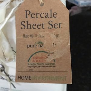 Home Environment Bedding - Organic Percale sheets King set Home Environment Home Environment Bedding - Organic Percale sheets King set Home Environment
